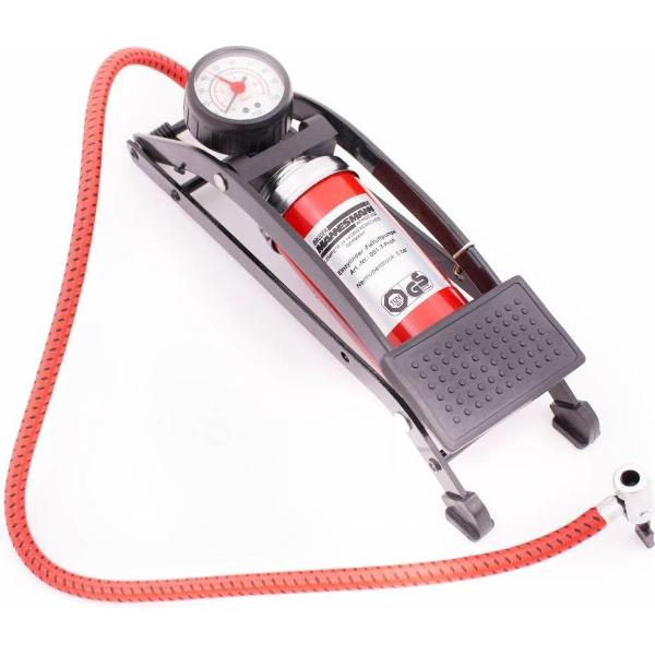 Mannesmann voetpomp - professional - 5-bar - 600 mm luchtslang