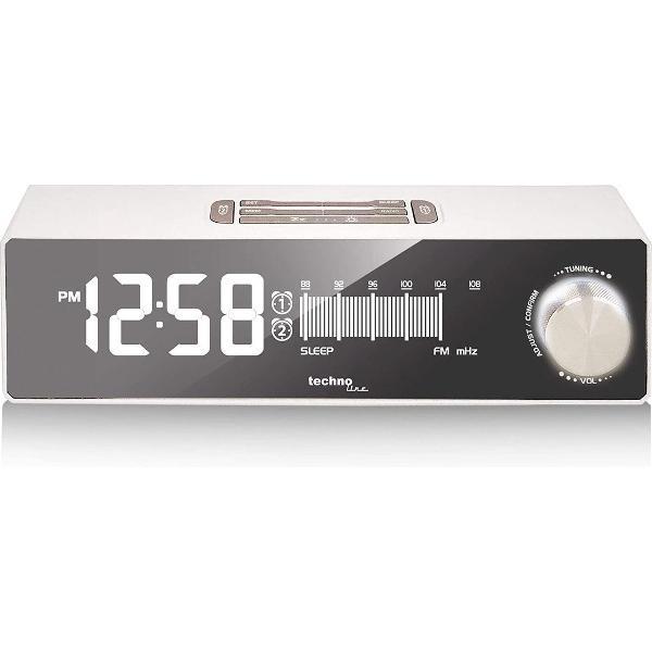 Wekkerradio - Technoline WT 483 - 12/24 uur tijdsweergave - Snooze - Sleeptimer - Dimmer functie