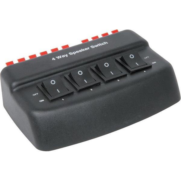 AV:Link 4-Way Loudspeaker Selector, Black