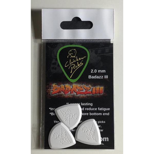 ChickenPicks Badazz III plectrum 2.0 mm 3-Pack