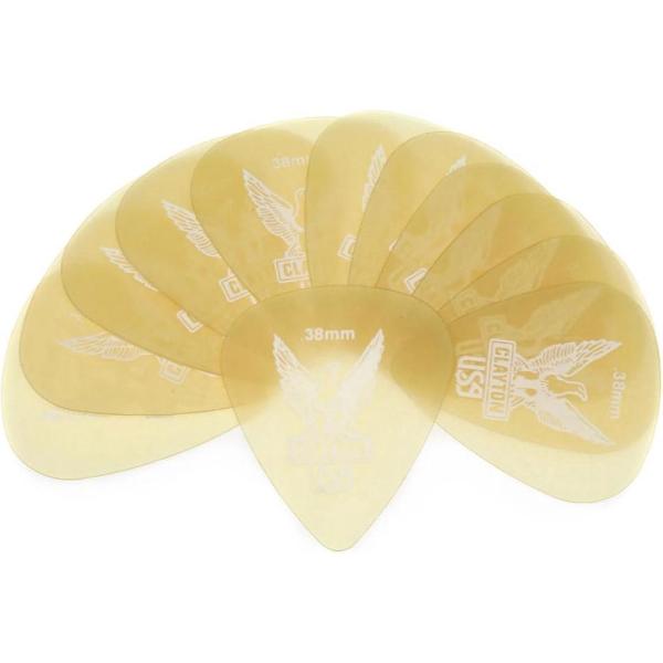Clayton Ultem Gold standaard plectrum 0.38 mm 12 pack