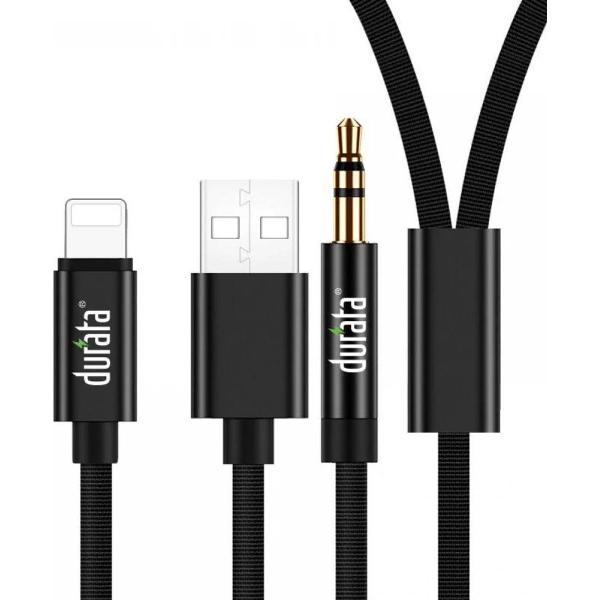 iPhone Audio Cable Music + Charge - Laden en audio luisteren tegelijkertijd 1200mm