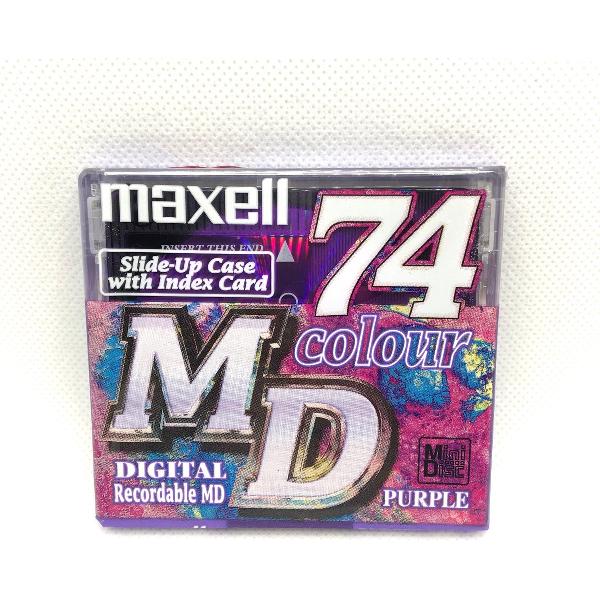 Maxell MiniDisc 74min Colour Purple / Sealed Blanco.