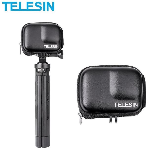 PRO SERIES Mini Hard PU/EVA Beschermhoes voor GoPro Hero 9 - Zwart