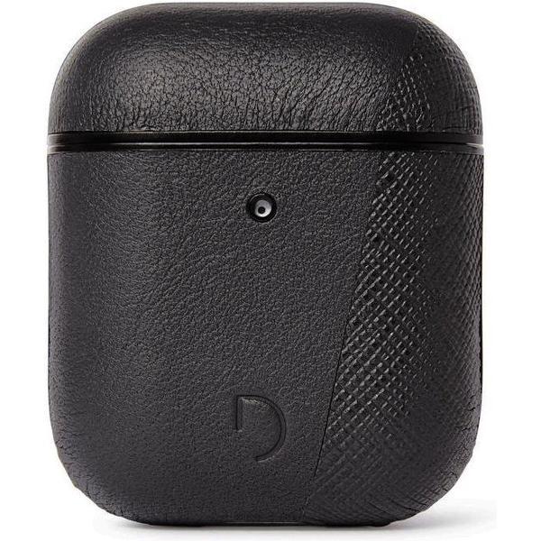 DECODED AirCase2 Split – AirPods 1 / 2 Full Grain Leren Case (Zwart)
