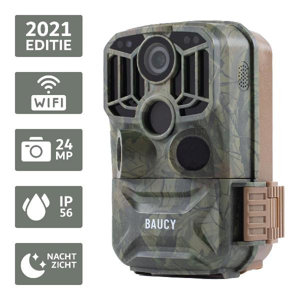 Baucy M601 Wildlife Camera - Wildcamera - Met Wifi en Nachtzicht - Bewakingscamera - Jachtcamera - Inclusief 64GB SD Kaart