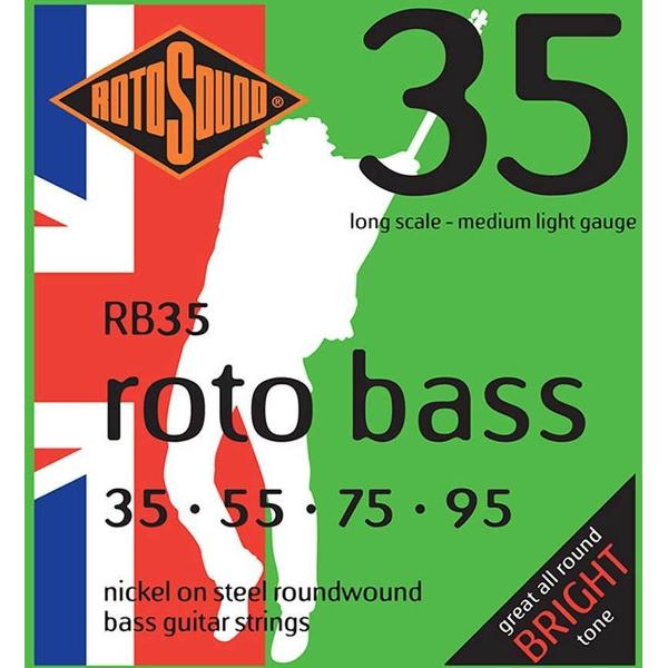Snarenset basgitaar Rotosound RB35 nickel wound Medium Light