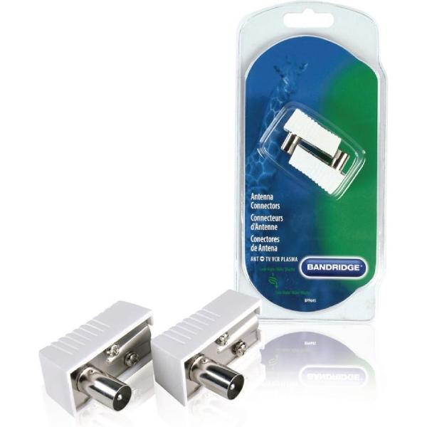 Bandridge BPP645 kabel-connector - 2x Coax-plug