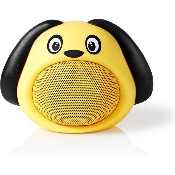 Nedis Bluetooth Speaker | 3 Uur Speeltijd - Koppelbaar - Dog | Geel