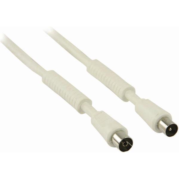 Nedis CSGP40020WT50 Coaxkabel 120 Db Iec (coax) Male - Iec (coax) Female 5,0 M Wit