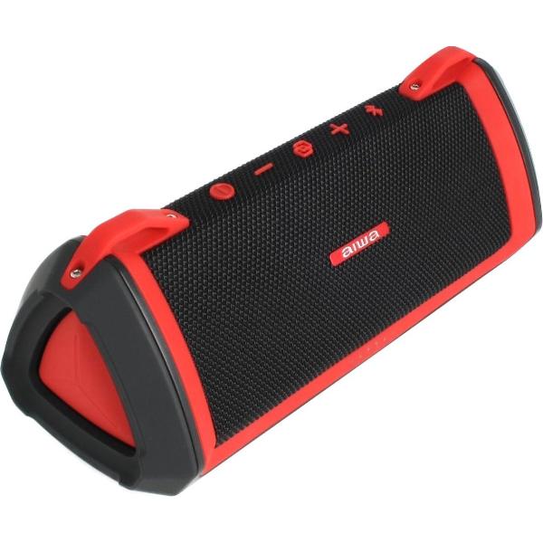 Aiwa Exos-3 Bluetooth Speaker - Waterdichte Speaker - Draadloze Party Speaker met 12 uur Speeltijd - Dual Pairing - 5 Drivers - 5.0 Bluetooth - Rood