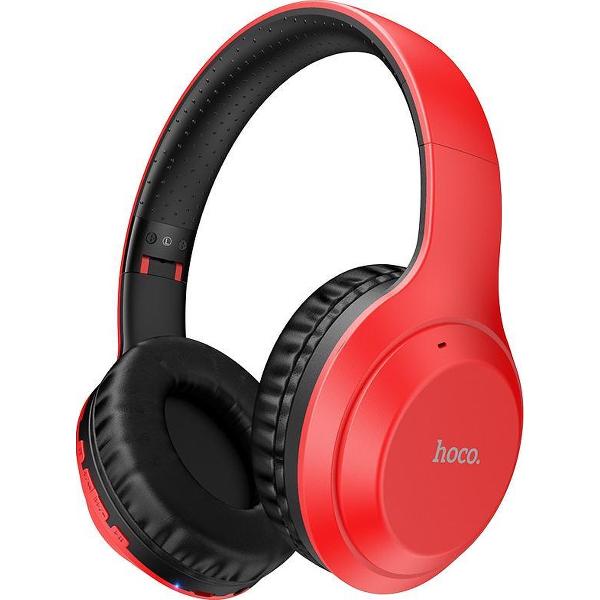HOCO W30 Fun Move - Draadloze On-Ear Koptelefoon - Bluetooth 5.0 - Rood