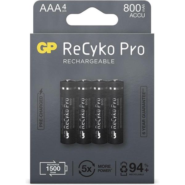 GP AAA ReCyko+ Oplaadbare Batterijen