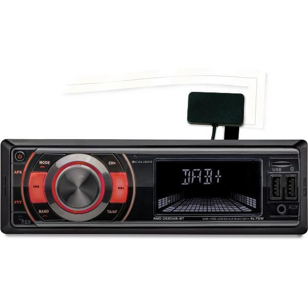 Caliber RMD052DAB-BT - Autoradio met DAB+, bluetooth, USB 4x75w - Zwart