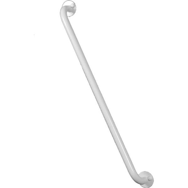 Badkamer-toilet handgreep 60 cm staal wit