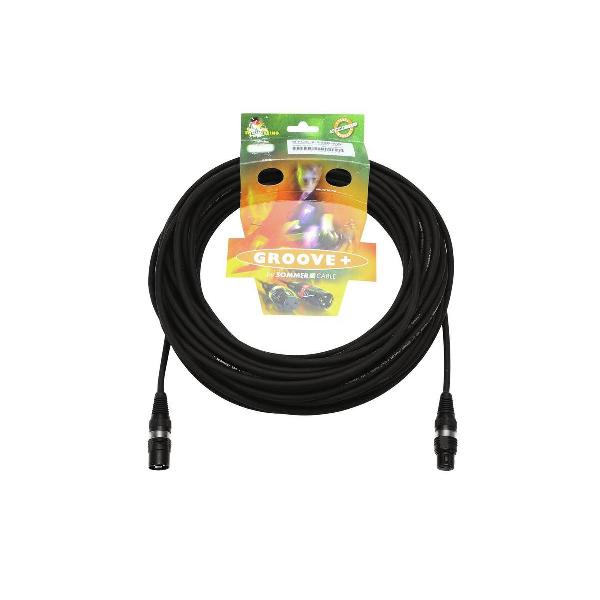 SOMMER CABLE DMX kabel XLR 3pin 25m bk Hicon