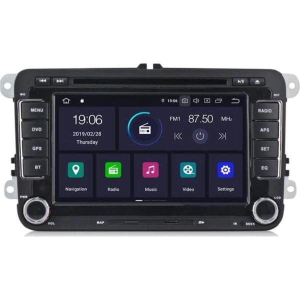 DAB+ autoradio voor Volkswage golf /polo/caddy/t5 PX30 android 9,0 bluetooth