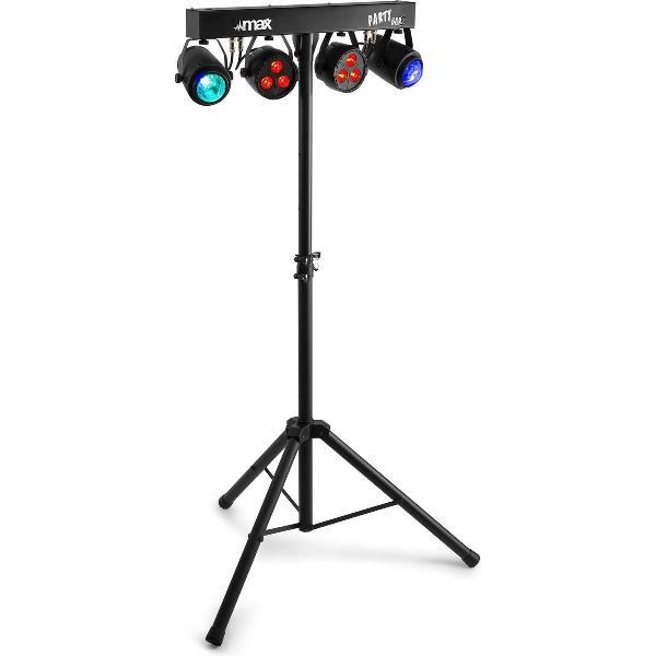 MAX PartyBar08 Set 2x PAR, 2x Jelly Moon Battery Powered