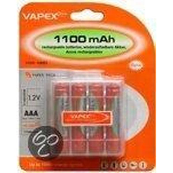 Vapex Oplaadbare AAA Batterijen - 1100 mAh - 4 stuks