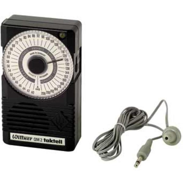 QM-2 Elektronisches metronoom met oortje/ zwart