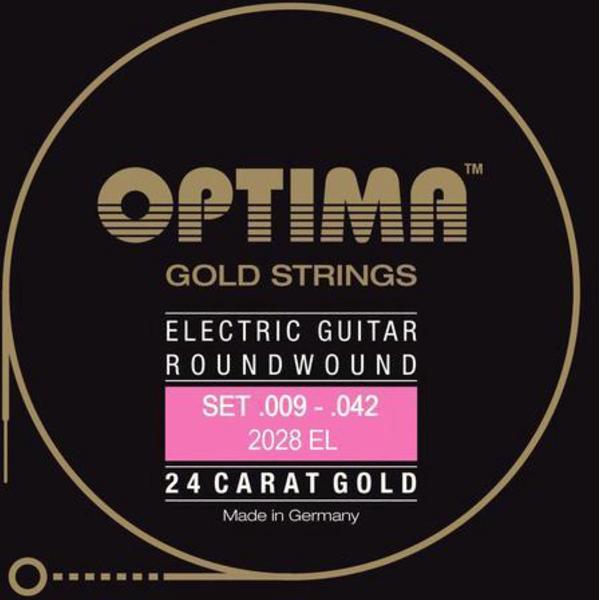 E-Git.snaren,09-42,goudStrings Extra Light 2028EL