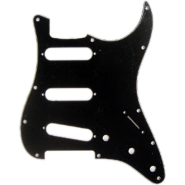 Modern Style Pickguard Strat zwart 3-Ply 11-Hole