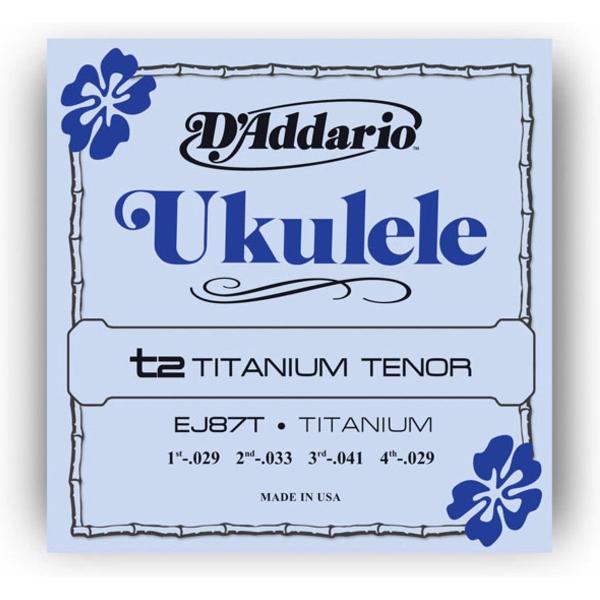 Ukulele snaren EJ87T Tenor Titanium 29-33-41-29