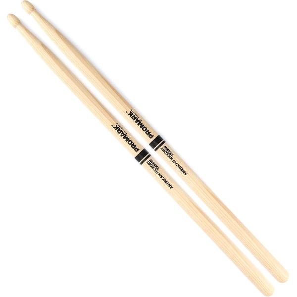 D'Addario Hickory 5B Wood Tip Hout Drumstokken