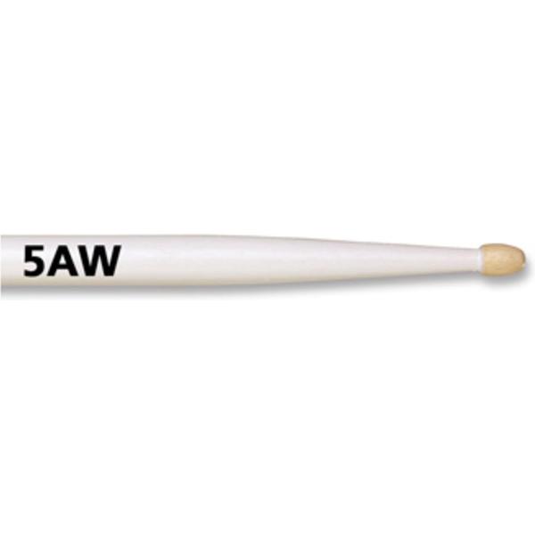 5AW Sticks, wit American Classic, Wood Tip