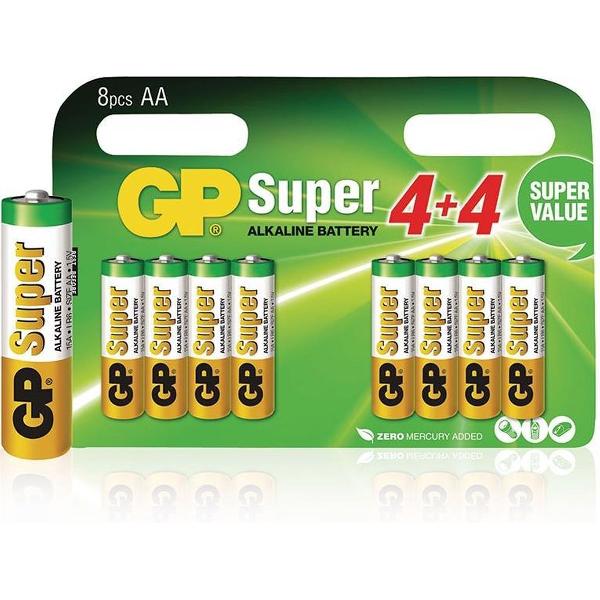 GP Super Alkaline AA batterijen - 8 stuks