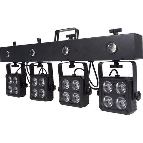 DJ BAR - 16 x 8 W RGBW 4-in-1 + 4 x 1 W LED-STROBOSCOOP - COMPACT (HQLE10034)