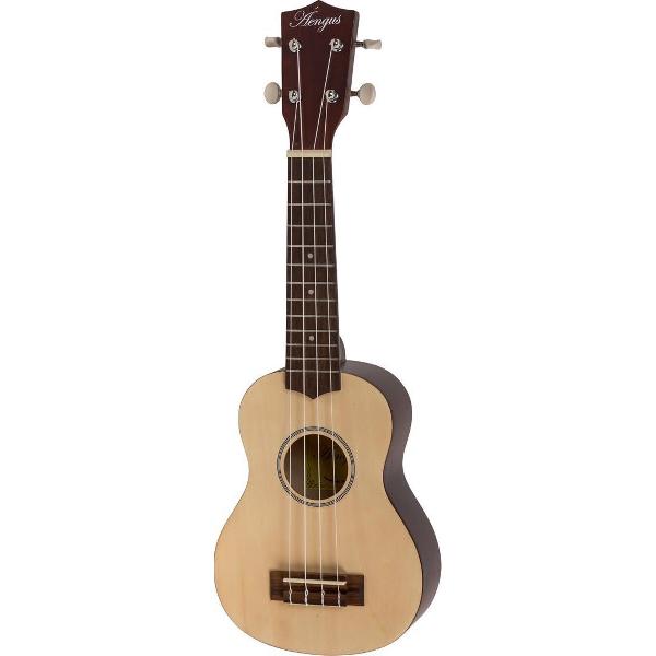 Áengus Sopraan Ukelele / Ukulele - Spruce top - Lichtbruin