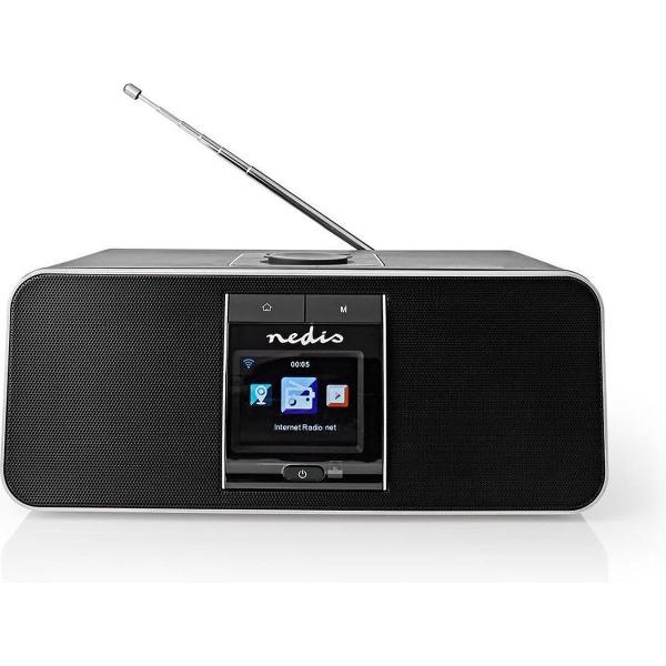 Nedis RDIN5005BK Internetradio 42 W Dab+ Fm Bluetooth® Afstandsbediening Zwart/zilver