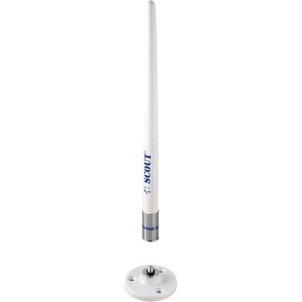 Scout Antenne wit 25cm Flexibel, Afneembaar