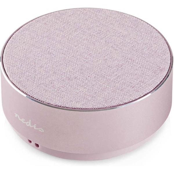 Nedis SPBT1001PK Luidspreker Met Bluetooth® 9 W Metaalbewerkt Ontwerp Roze-goud