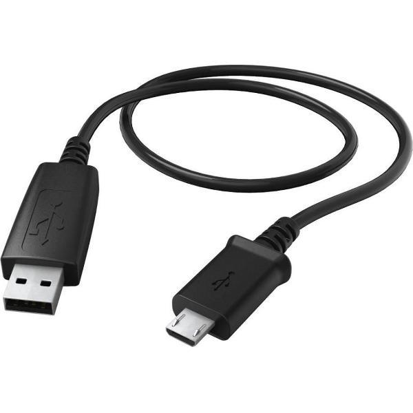 Hama Oplaad-/gegevenskabel Micro-USB 0,6 M Zwart