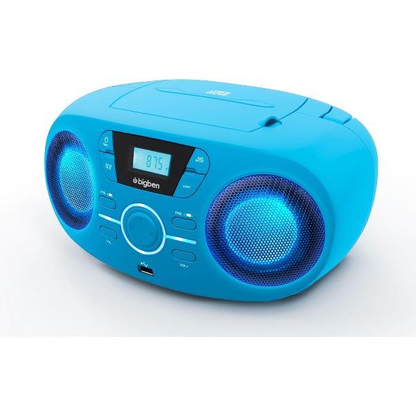 Bigben CD61 - Draagbare Radio & CD-Speler met USB - Blauw