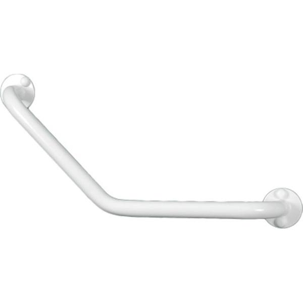 Badkamer-toilet hoekhandgreep 135 graden RVS wit