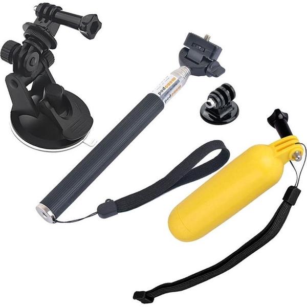 4 in 1 statief Mount Adapter + Zuignap Mount Floaty Bobber Monopod instellen voor GoPro HERO4 /3+ /3 /2 /1 / SJ4000