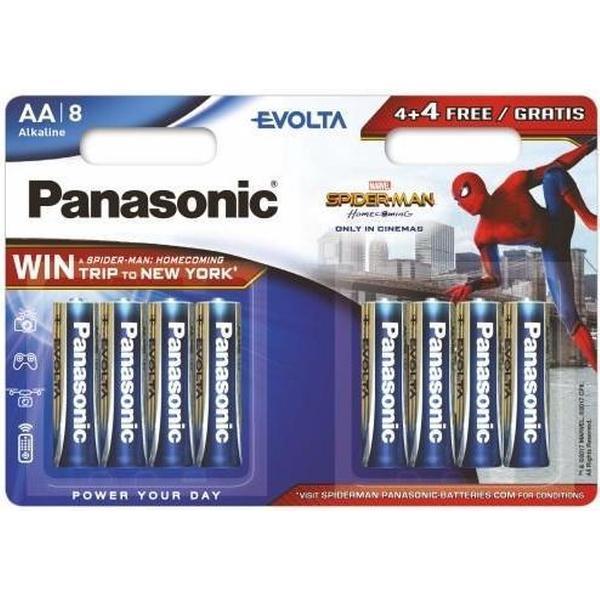 8 x AA Penlite batterijen Evolta Kassakoopje Max 2 per klant