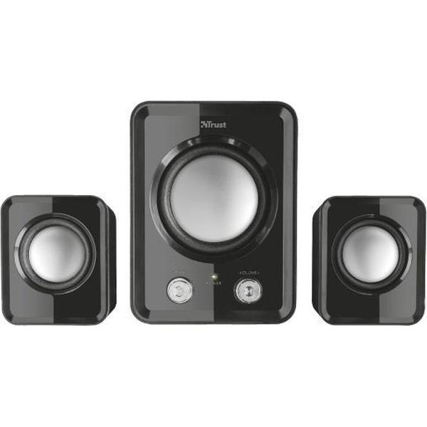 Trust ZIVA COMPACT 2.1 Speaker set 12W Zwart