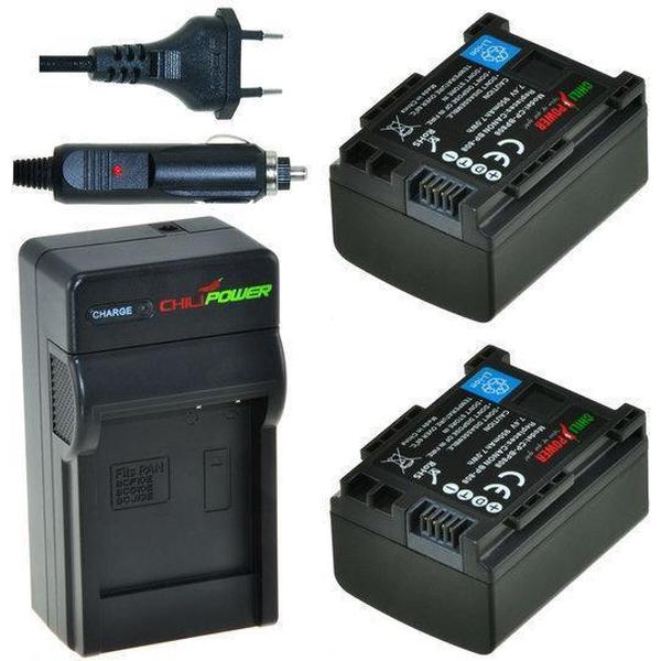 ChiliPower BP-808 Canon Kit - Camera Batterij Set