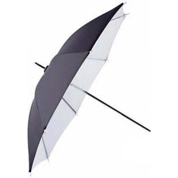 Falcon Eyes Flitsparaplu UR-32WB Wit/Zwart 70 cm