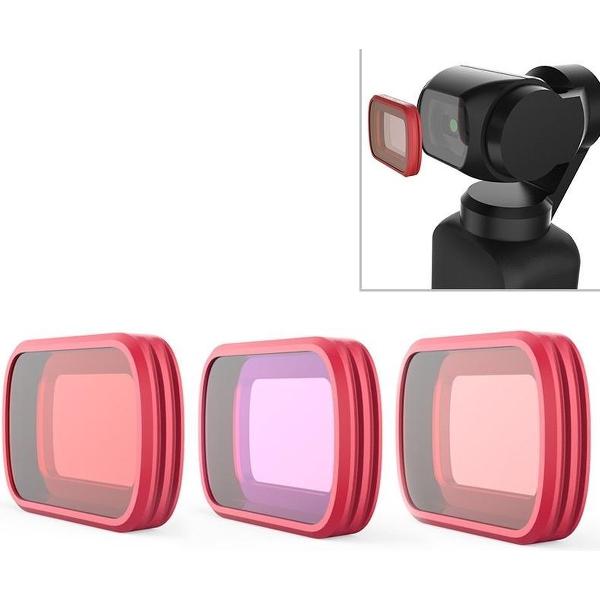 3 STKS PGYTECH P-18C-017 Beroep Duiklens Filterpak voor DJI Osmo Pocket