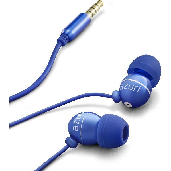Azuri stereo portable handsfree headset - blue - 3.5 mm - universal