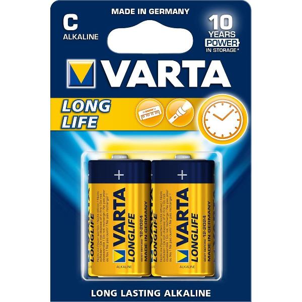Varta Longlife Extra C Wegwerpbatterij Alkaline - 2 stuks