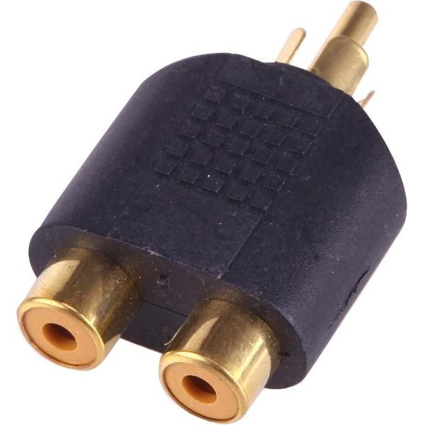 RCA-stekker naar 2x RCA-aansluitingen (verguld)