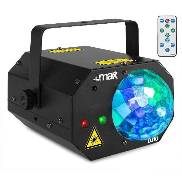 Lichteffect met laser - MAX DJ10 Jelly moon LED lichteffect met rood/groene laser - Perfect voor o.a. huisfeestjes en DJ's