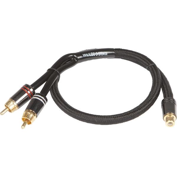 AUDIO SYSTEM HIGH-end cinchkabel 300mm y-cinch (2 x koppel en 1 x stekker)