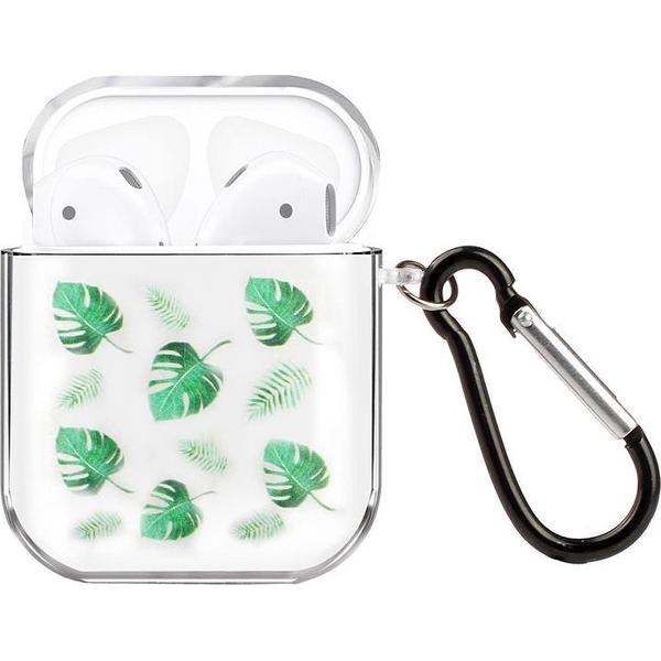 By Qubix - AirPods 1/2 hoesje Painting series - hard case - Geen leaf - Schokbestendig - AirPods hoesjes